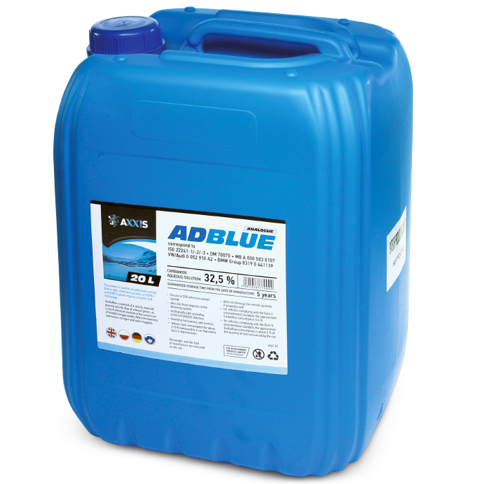 Рідина AdBlue для зниження викидів систем SCR (сечовина) <AXXIS> 20кг - Зображення 1